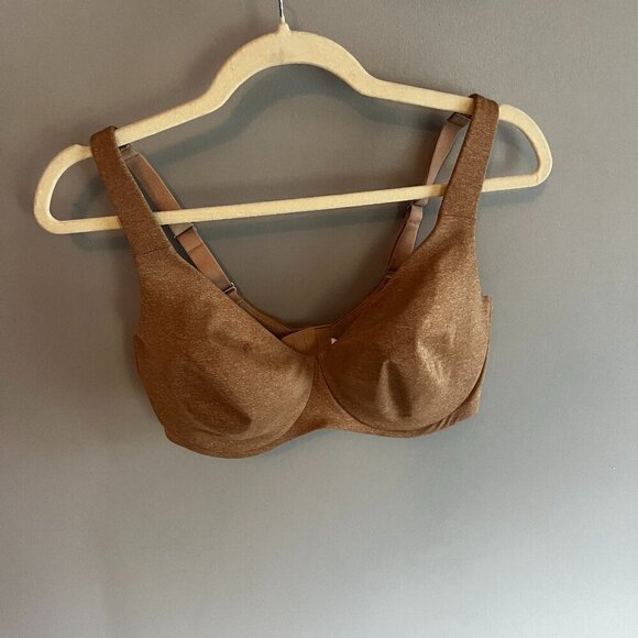 Delimira Bra Tan / Brown 36E Underwire and Unlined - Picture 2 of 8